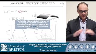 Morphing structures: non-linear composite shells with irregular planforms