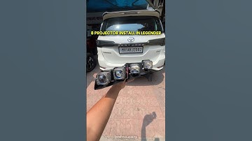 8 Projector Installed in fortuner legender ✨⚡️ perfect light solution #legender #headlightprojector
