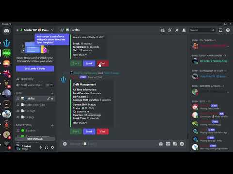 How to use the shift manage command