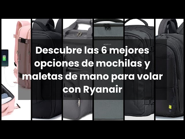 ECOHUB Mochila Viaje Cabina Avion 40x20x25 (válida para Ryanair sin coste  adicional) » Chollometro