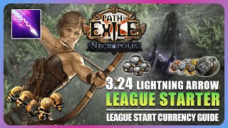 [POE 3.24] Lightning Arrow League Starter | League Start Currency Guide | 日本語解説