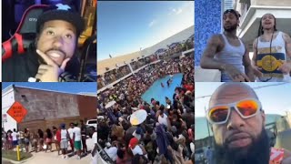 💥waiting to happen! Akademiks reacts to Footage of thousands of ppl in Houston for Spring Break Wealth