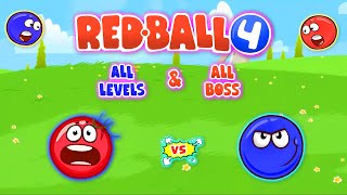 Red Ball 4 | Tomato Ball Vs Blue Ball with All Levels | All Boss | Full Gameplay