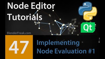 Node Editor Tutorial 47: How to implement Node evaluation Part 1