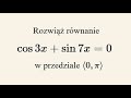 Poziom rozszerzony - rozwiąż równanie trygonometryczne