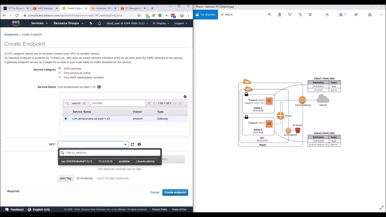 Creating Gateway VPC Endpoint to access AWS S3 - YouTube
