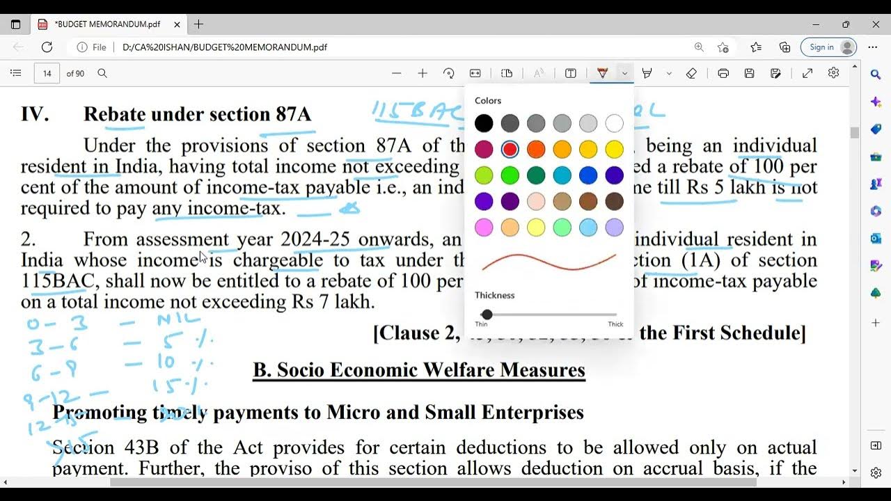 budget-2023-rebate-under-section-87a-no-tax-upto-7-lacs-youtube