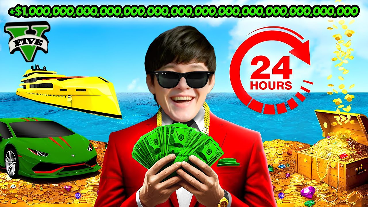 ကမ္ဘာ့အချမ်းသာဆုံးသူဌေးကြီးအဖြစ် ၂၄ နာရီ ရှင်သန်ခဲ့တယ် | 24 Hours Richest Boss in GTA V