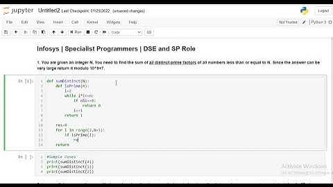 1. Infosys | Specialist Programmers | DSE and SP Role | Coding Solutions | Python 3 | sumDistinct