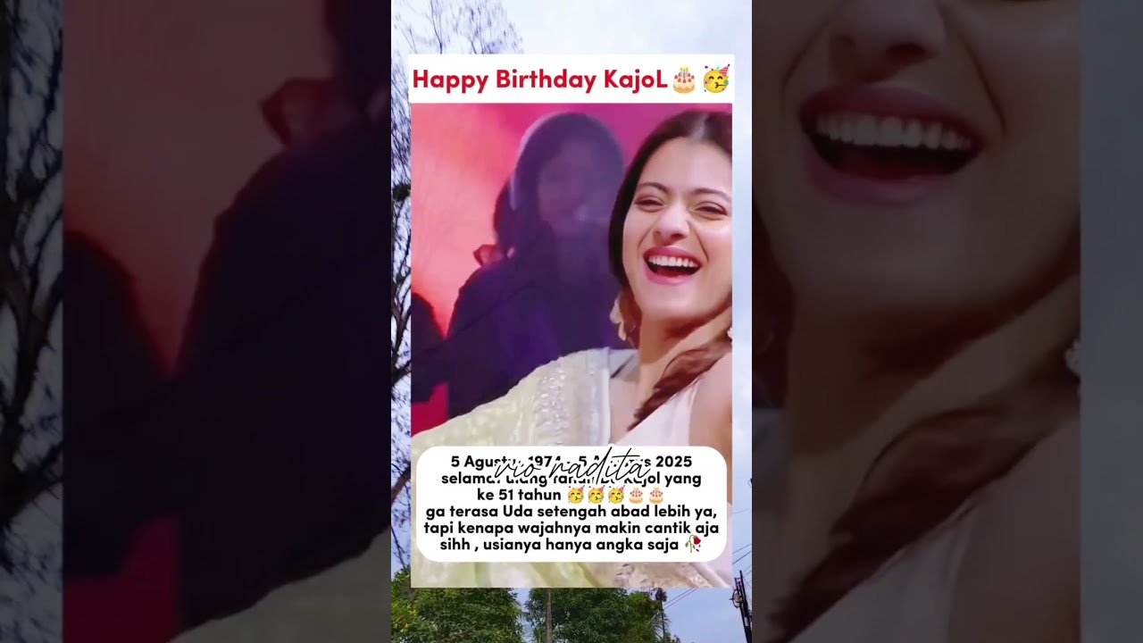 happy birthday Bu Kajol 🥳 