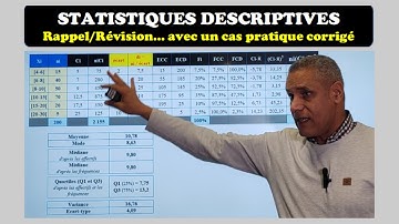 Rappel/Révision des STATISTIQUES DESCRIPTIVES (IUT Le Creusot - Université de Bourgogne)