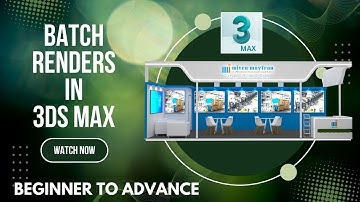 BATCH RENDERS IN 3DS MAX #3dsmax #vray #3dscreation