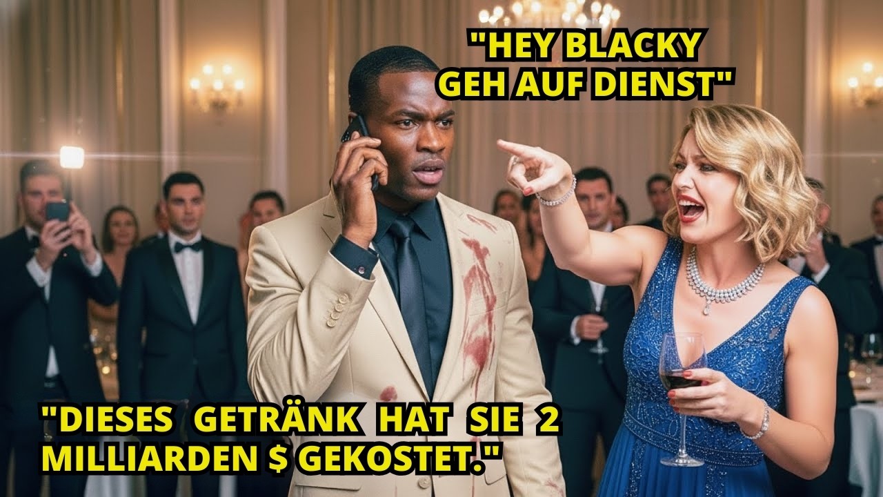 Milliardärsfrau übergießt schwarzen Mann mit Wein – Minuten später verliert sein 2-Mrd-$-Imperium