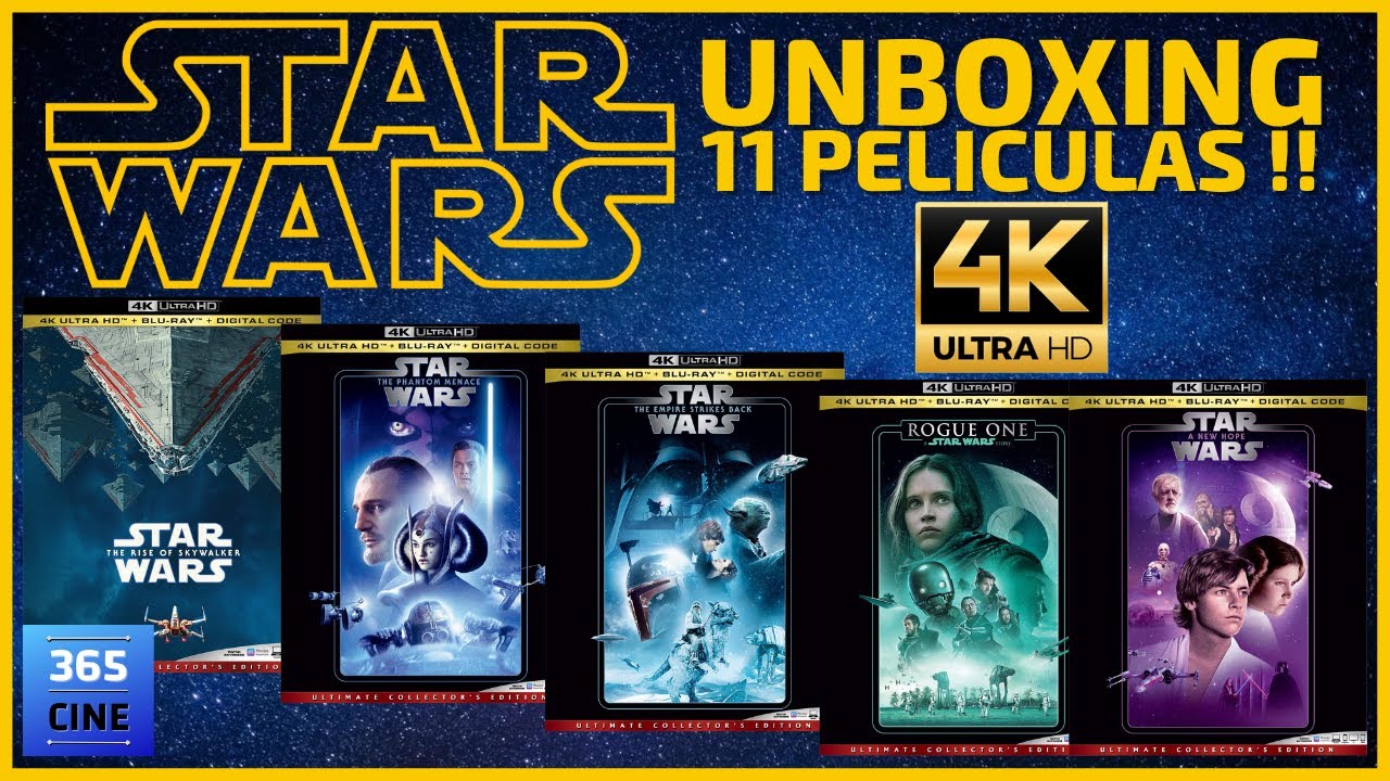 STAR WARS: Unboxing de las 11 películas en 4K Ultra HD Blu-ray 