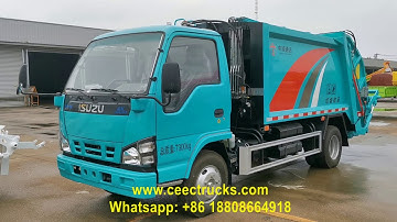 ISUZU NKR rear loader garbage truck for sale