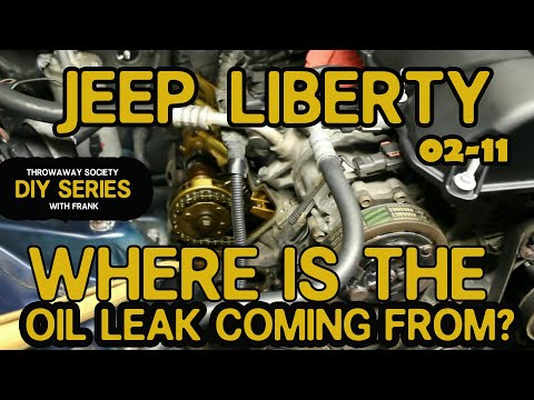 2004 Jeep Liberty Limited 3.7L oil leak and intermittent plastic burning smell mystery solved!