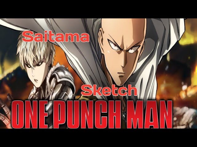 |Saitama| Japanese anime character| Super hero| One Punch Man Sketch|