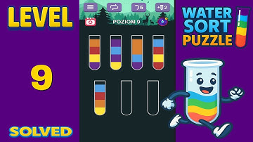 Water Sort Puzzle – Level 9 | Fast & Clean Solution