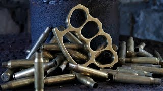 Casting Brass Knuckle Dusters from Brass Casings