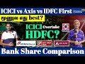 No1  icici bank      icici idfc and axis bank q4 result