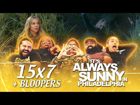 Dee Sinks in a Bog | It's Always Sunny in Philadelphia 15x7+Season 8 Bloopers | Group Reaction