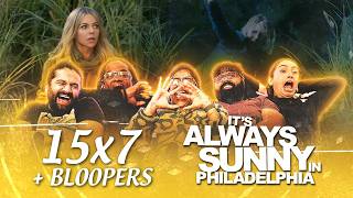 Dee Sinks in a Bog | It's Always Sunny in Philadelphia 15x7+Season 8 Bloopers | Group Reaction