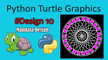 python turtle graphics tutorial || Mandala Design || #design10  || Python graphics