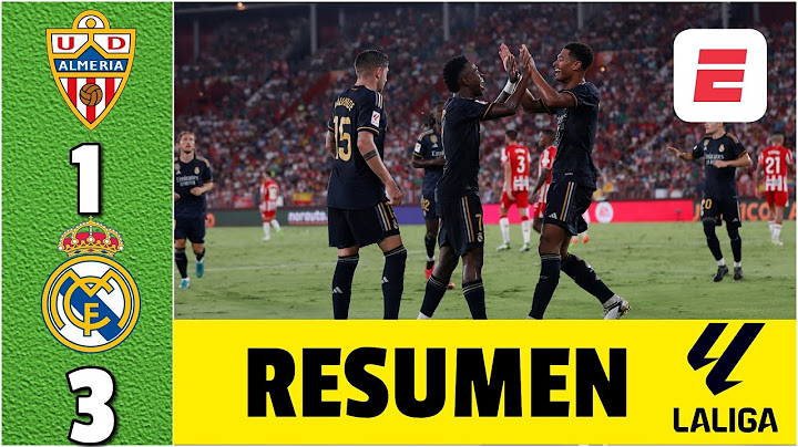 REAL MADRID derrotó 3-1 al Almería con doblete de JUDE BELLINGHAM y otro de VINÍCIUS | La Liga