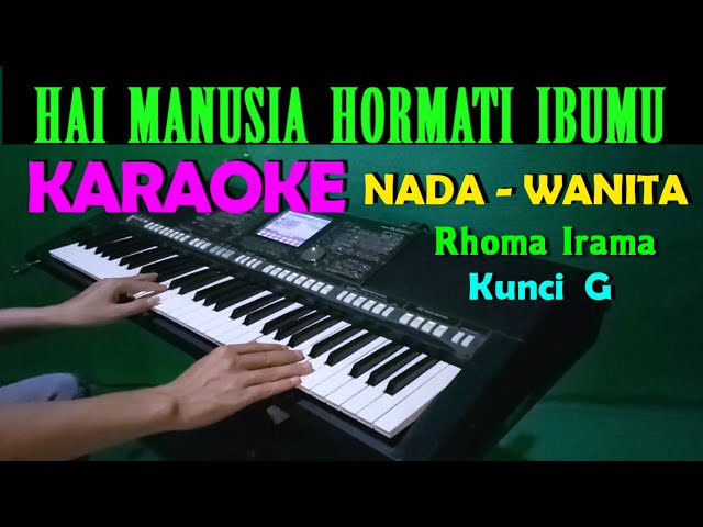 KERAMAT - Rhoma Irama KARAOKE Nada Wanita, HD class=