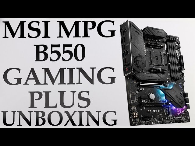 MSI MPG B550 GAMING PLUS