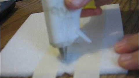 How to Make a Hot Glue Hinge on Epp Foam.