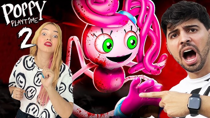 TENTAMOS FUGIR DO MONSTRO AZUL DA FÁBRICA DE BRINQUEDOS!!(Poppy Playtime) 