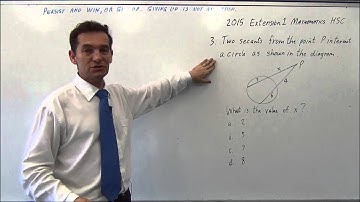 2015 Extension 1 Mathematics HSC Questions1 - 3