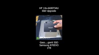 Jangan jual laptop lamamu!!! Pasang SSD langsung ngebut!!! HP 14s dk0073AU #ssd #ssdupgrade