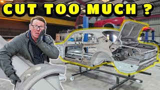 Cutting the side off the MK1 Escort RS2000