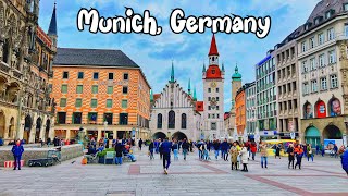 Munich, Germany walking tour 4K - A Beautiful German city