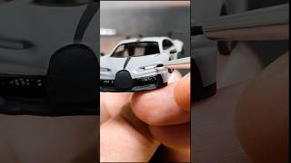 Bugatti Chiron Pur Sport Custom Hot Wheels Part 4 (Last) Details, Headlight painting, Glossy finish