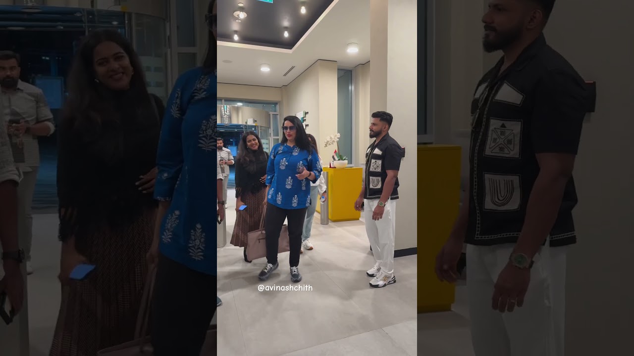 Actress Shwetha Menon At Dubai For #Jangar movie promotions 🔥🔥 #sarathappani #shwethamenon #viral