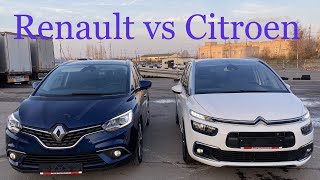 Renault Grand Scenic 4 vs Citroen Grand C4 Picasso. Сравнительный обзор минивэнов.