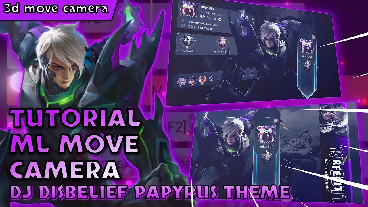 TUTORIAL ALIGHT MOTION ML 3D MOVE CAMERA DJ DISBELIEF PAPYRUS THEME ...