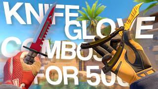 The CRAZIEST KNIFE & GLOVE COMBOS in CS2 for 500€! (9 COMBOS!)