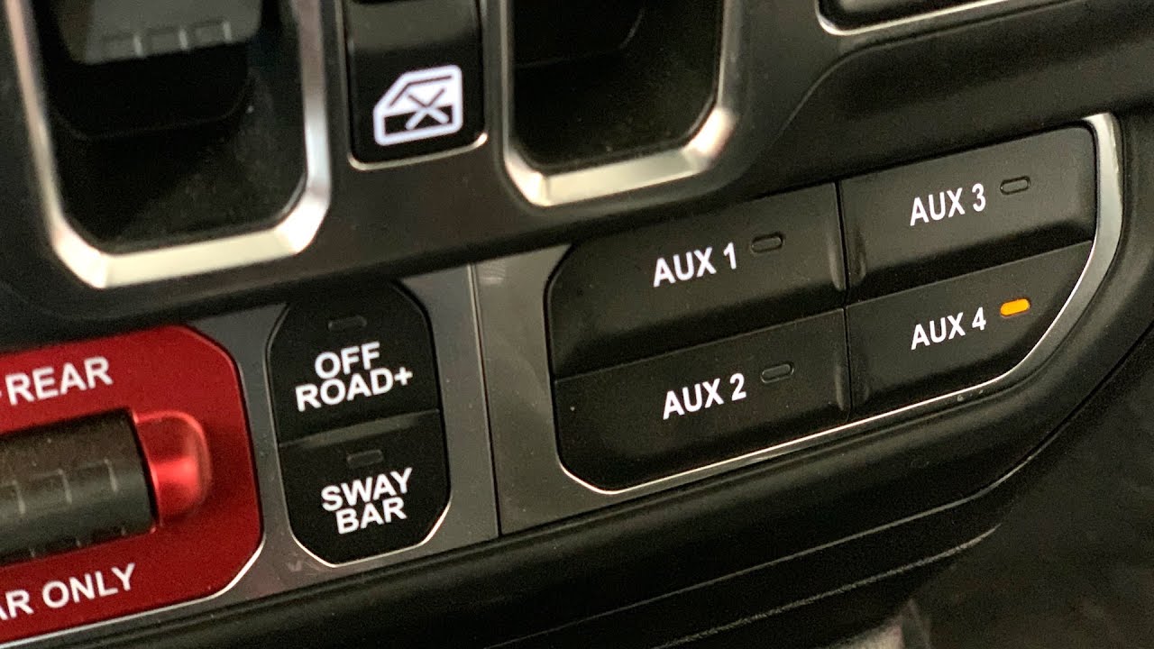 How to Wire Accessories to the Aux Switches in your JT Jeep Gladiator  (and/or JL Wrangler) - YouTube