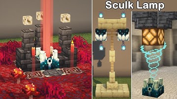 ✔️ Minecraft 1.19 : 6 Simple & Amazing Sculk Build Hacks & Ideas !