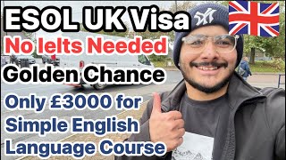 UK 🇬🇧 short term study visa in £200 only | ESOL english language courses UK for short term visa 2024