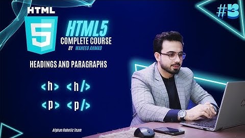 HTML Course in English - Headings and Paragraphs - Tutorial 3
