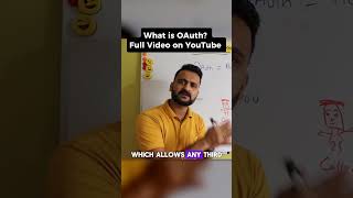 What is oAuth? 🔐 #oauth #networking #security #authenticaction #authorization #api #oauth2 #shorts