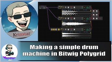 Simple Drum Machine in Bitwig!