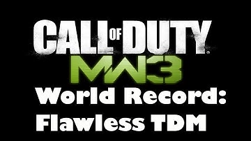 MW3 Gameplay - WORLD RECORD: 46-0: Highest Flawless TDM without killstreaks