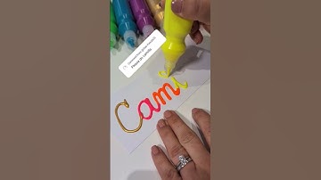 🌈Your Name Here⤵️ #camilla #nameart #name #art #lettering #names #aesthetic #calligraphy #asmr