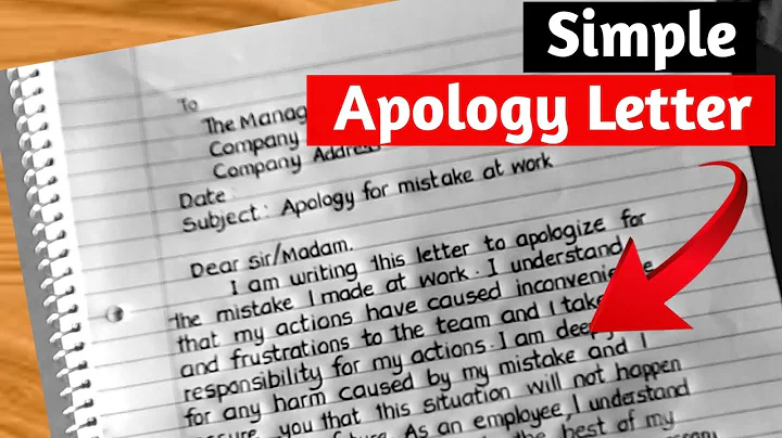 Apology Letter for mistake ||  Apology Letter to company || How to write apology letter - DayDayNews